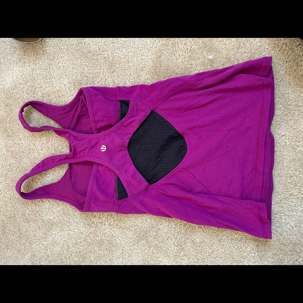 Magenta Lululemon tank top